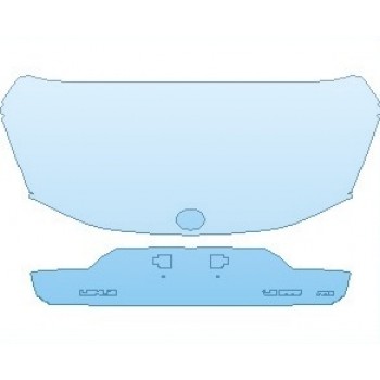 PAINT PROTECTION KIT - 2024 LEXUS LS 500 REAR DECK LID WITH LEXUS, LS500, & AWD EMBLEM - PRECUT PPF CLEAR BRA WRAP