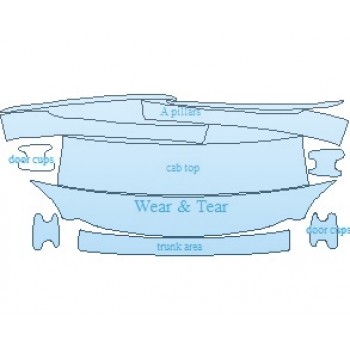 PAINT PROTECTION KIT - 2023 LEXUS LS 500 COMMON WEAR AREA KIT - PRECUT PPF CLEAR BRA WRAP