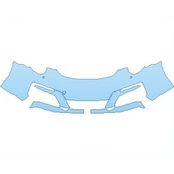 Precut PPF Kit – Clear Bra Paint Protection Film PAINT PROTECTION KIT - 2019 PORSCHE 911 CARRERA S CABRIOLET BUMPER WITH WASHERS - PRECUT PPF CLEAR BRA WRAP