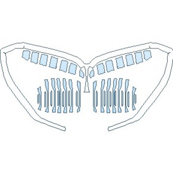 PAINT PROTECTION KIT - 2023 BMW 2 SERIES SPORT LINE GRAN COUPE GRILLE - PRECUT PPF CLEAR BRA WRAP