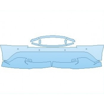 PAINT PROTECTION KIT - 2023 ASTON MARTIN VANQUISH S COUPE BUMPER WITH SENSORS - PRECUT PPF CLEAR BRA WRAP