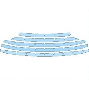 PAINT PROTECTION KIT - 2022 ASTON MARTIN VANQUISH S COUPE GRILLE OPTION 2 - PRECUT PPF CLEAR BRA WRAP