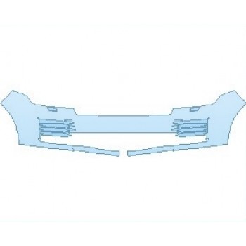 PAINT PROTECTION KIT - 2020 LAND ROVER RANGE ROVER HSE LONG WHEELBASE BUMPER WITH WASHERS - PRECUT PPF CLEAR BRA WRAP