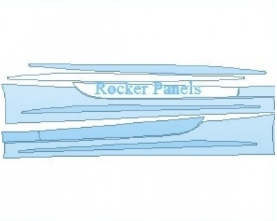 PAINT PROTECTION KIT - 2021 MERCEDES S CLASS 560 WITH AMG LINE EXTERIOR CABRIOLET ROCKER PANELS - PRECUT PPF CLEAR BRA WRAP