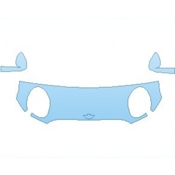 PAINT PROTECTION KIT - 2019 MINI CLUBMAN COOPER  HOOD NO WRAPPED EDGES - PRECUT PPF CLEAR BRA WRAP