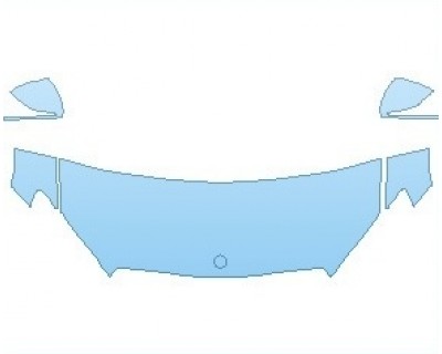 PAINT PROTECTION KIT - 2023 MERCEDES C CLASS AMG C 43 COUPE HOOD (WRAPPED EDGES) - PRECUT PPF CLEAR BRA WRAP