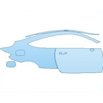 PAINT PROTECTION KIT - 2023 MERCEDES C CLASS AMG C 43 COUPE REAR QUARTER PANEL & DOOR RIGHT SIDE - PRECUT PPF CLEAR BRA WRAP