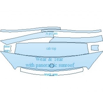 PAINT PROTECTION KIT - 2023 MERCEDES C CLASS AMG C 43 COUPE COMMON WEAR AREA KIT PANORAMIC ROOF - PRECUT PPF CLEAR BRA WRAP