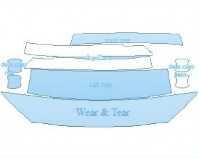 Precut PPF Kit – Clear Bra Paint Protection Film PAINT PROTECTION KIT - 2022 HYUNDAI KONA N LINE COMMON WEAR AREA KIT - PRECUT PPF CLEAR BRA WRAP