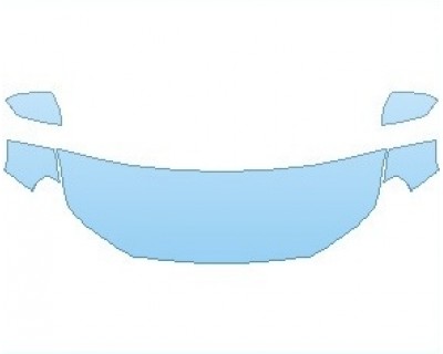 PAINT PROTECTION KIT - 2021 GMC TERRAIN SLE HOOD (NO WRAPPED EDGES) - PRECUT PPF CLEAR BRA WRAP