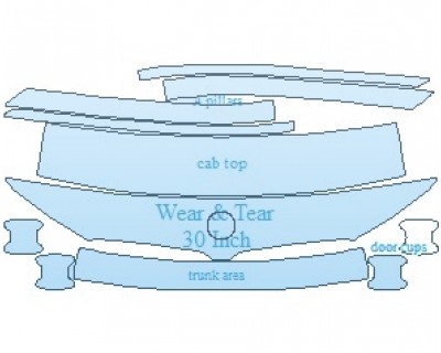 PAINT PROTECTION KIT - 2019 BMW 7 SERIES INDIVIDUAL COMPOSITION PACKAGE  COMMON WEAR AREA KIT - PRECUT PPF CLEAR BRA WRAP