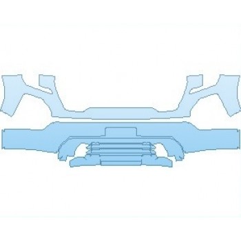 2021 GMC SIERRA 1500 AT4 BUMPER KIT WITH LICENSE PLATE BRACKET 2021 GMC SIERRA 1500 AT4 BUMPER KIT WITH LICENSE PLATE BRACKET