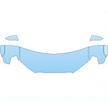 PAINT PROTECTION KIT - 2024 TOYOTA 4RUNNER TRD SPORT HOOD (NO WRAPPED EDGES) - PRECUT PPF CLEAR BRA WRAP