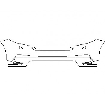 2021 LAND ROVER RANGE ROVER VELAR S BUMPER WITH WASERS