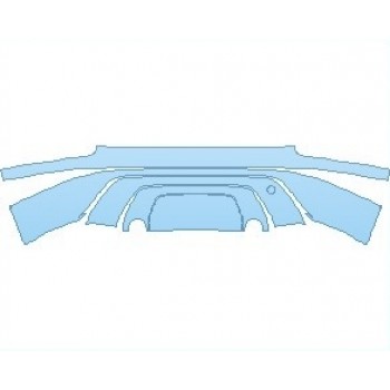 PAINT PROTECTION KIT - 2024 LAND ROVER RANGE ROVER VELAR S REAR BUMPER - PRECUT PPF CLEAR BRA WRAP