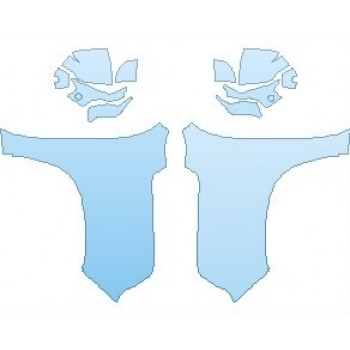 PAINT PROTECTION KIT - 2021 CHEVROLET SUBURBAN Z71 FULL FENDERS (WRAPPED EDGES) - PRECUT PPF CLEAR BRA WRAP