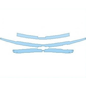 PAINT PROTECTION KIT - 2022 CHEVROLET SUBURBAN Z71 GRILLE - PRECUT PPF CLEAR BRA WRAP