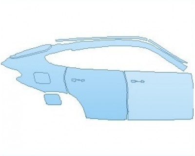 PAINT PROTECTION KIT - 2023 BMW X6 M50I REAR QUARTER PANEL & DOORS RIGHT SIDE - PRECUT PPF CLEAR BRA WRAP