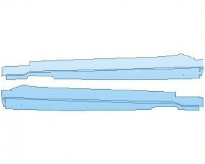 PAINT PROTECTION KIT - 2023 BMW X6 M50I ROCKER PANELS - PRECUT PPF CLEAR BRA WRAP
