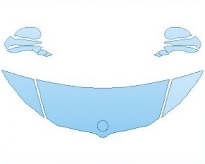 PAINT PROTECTION KIT - 2020 BMW I8 ROADSTER HOOD WRAPPED EDGES - INVISIBLEMASK - 3M PAINT PROTECTION