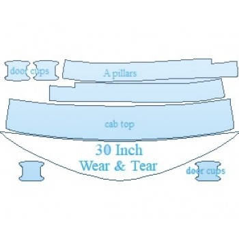 PAINT PROTECTION KIT - 2022 CHEVROLET CRUZE LS HATCHBACK COMMON WEAR AREA KIT - PRECUT PPF CLEAR BRA WRAP