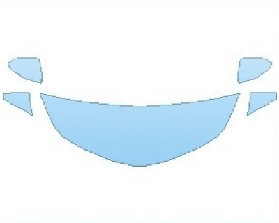 PAINT PROTECTION KIT - 2022 CHEVROLET CRUZE LT HATCHBACK HOOD (WRAPPED EDGES) - PRECUT PPF CLEAR BRA WRAP