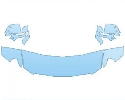 PAINT PROTECTION KIT - 2023 GMC YUKON XL DENALI HOOD (NO WRAPPED EDGES) - PRECUT PPF CLEAR BRA WRAP
