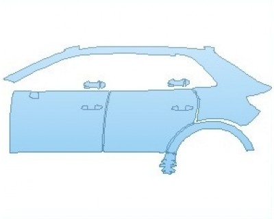 PAINT PROTECTION KIT - 2025 AUDI Q3 PREMIUM PLUS S-LINE REAR QUARTER PANELS LEFT SIDE - PRECUT PPF CLEAR BRA WRAP