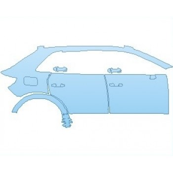 PAINT PROTECTION KIT - 2023 AUDI Q3 PREMIUM PLUS S-LINE REAR QUARTER PANELS RIGHT SIDE - PRECUT PPF CLEAR BRA WRAP