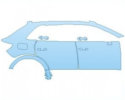PAINT PROTECTION KIT - 2025 AUDI Q3 PREMIUM PLUS S-LINE REAR QUARTER PANELS RIGHT SIDE - PRECUT PPF CLEAR BRA WRAP