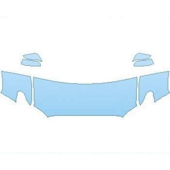 PAINT PROTECTION KIT - 2023 TOYOTA TACOMA SR HOOD (WRAPPED EDGES) - PRECUT PPF CLEAR BRA WRAP