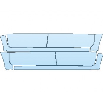 PAINT PROTECTION KIT - 2024 TOYOTA TACOMA SR ROCKER PANELS DOUBLE CAB - PRECUT PPF CLEAR BRA WRAP