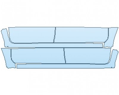 PAINT PROTECTION KIT - 2023 TOYOTA TACOMA SR ROCKER PANELS DOUBLE CAB - PRECUT PPF CLEAR BRA WRAP