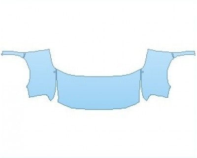 PAINT PROTECTION KIT - 2021 GMC SAVANA CARGO FULL HOOD (WRAPPED EDGES) - PRECUT PPF CLEAR BRA WRAP