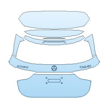 PAINT PROTECTION KIT - 2021 MERCEDES GLA CLASS AMG LINE REAR HATCH WITH AMG 35 AND AMG 45 SPOILER WITH AMG AND GLA 45 EMBLEMS - PRECUT PPF CLEAR BRA WRAP
