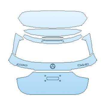 2022 MERCEDES GLA CLASS AMG LINE REAR HATCH WITH AMG 35 AND AMG 45 SPOILER WITH AMG AND GLA 45 EMBLEMS