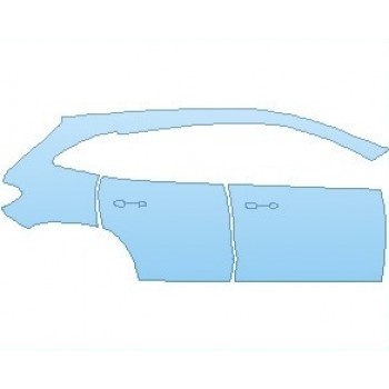 PAINT PROTECTION KIT - 2023 MERCEDES GLA CLASS AMG 45 REAR QUARTER PANELS & DOORS RIGHT SIDE - PRECUT PPF CLEAR BRA WRAP