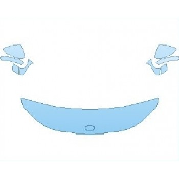 PAINT PROTECTION KIT - 2021 KIA K5 EX HOOD 18 INCH (WRAPPED EDGES) - PRECUT PPF CLEAR BRA WRAP