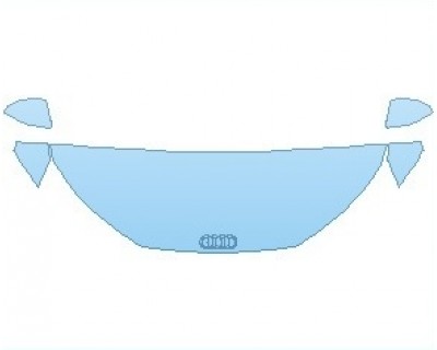 PAINT PROTECTION KIT - 2020 AUDI TTS COUPE HOOD KIT (WRAPPED EDGES) - PRECUT PPF CLEAR BRA WRAP
