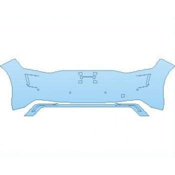 PAINT PROTECTION KIT - 2020 AUDI TTS COUPE REAR BUMPER KIT WITH SENSORS - PRECUT PPF CLEAR BRA WRAP