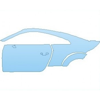 PAINT PROTECTION KIT - 2023 AUDI TTS COUPE REAR QUARTER PANEL & DOOR LEFT SIDE - PRECUT PPF CLEAR BRA WRAP