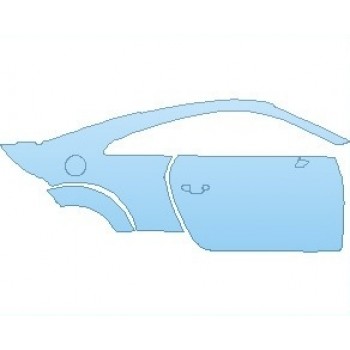 PAINT PROTECTION KIT - 2020 AUDI TTS COUPE REAR QUARTER PANEL & DOOR RIGHT SIDE - PRECUT PPF CLEAR BRA WRAP