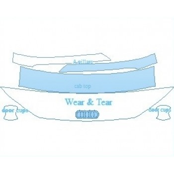 PAINT PROTECTION KIT - 2020 AUDI TTS COUPE COMMON WEAR AREA KIT - PRECUT PPF CLEAR BRA WRAP