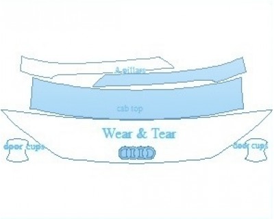 PAINT PROTECTION KIT - 2020 AUDI TTS COUPE COMMON WEAR AREA KIT - PRECUT PPF CLEAR BRA WRAP