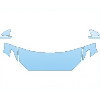 PAINT PROTECTION KIT - 2023 FORD FUSION SE HOOD (NO WRAPPED EDGES) - PRECUT PPF CLEAR BRA WRAP