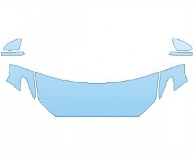 PAINT PROTECTION KIT - 2023 FORD FUSION SE HOOD (WRAPPED EDGES) - PRECUT PPF CLEAR BRA WRAP