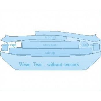 PAINT PROTECTION KIT - 2022 FORD FUSION SE COMMON WEAR AREA KIT WITHOUT SENSORS - PRECUT PPF CLEAR BRA WRAP