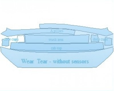 PAINT PROTECTION KIT - 2023 FORD FUSION SE COMMON WEAR AREA KIT WITHOUT SENSORS - PRECUT PPF CLEAR BRA WRAP