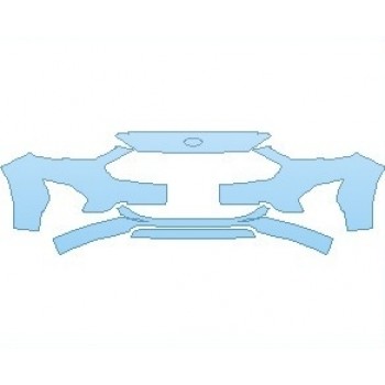PAINT PROTECTION KIT - 2023 FORD FUSION SE BUMPER WITH LICENSE PLATE - PRECUT PPF CLEAR BRA WRAP