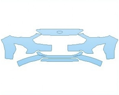 PAINT PROTECTION KIT - 2023 FORD FUSION SE BUMPER WITH LICENSE PLATE - PRECUT PPF CLEAR BRA WRAP